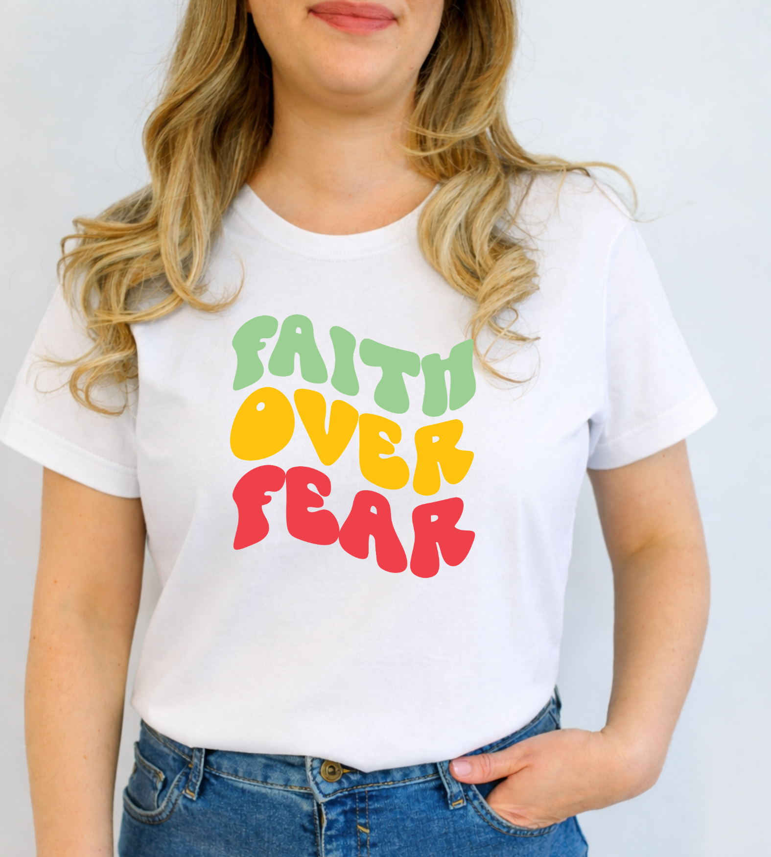 Tricou ''Faith over Fear''