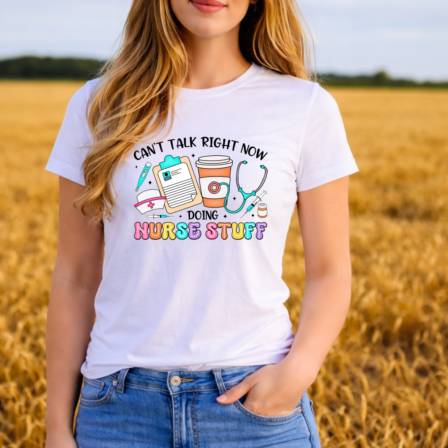 Tricou 100% bumbac Nurse stuff