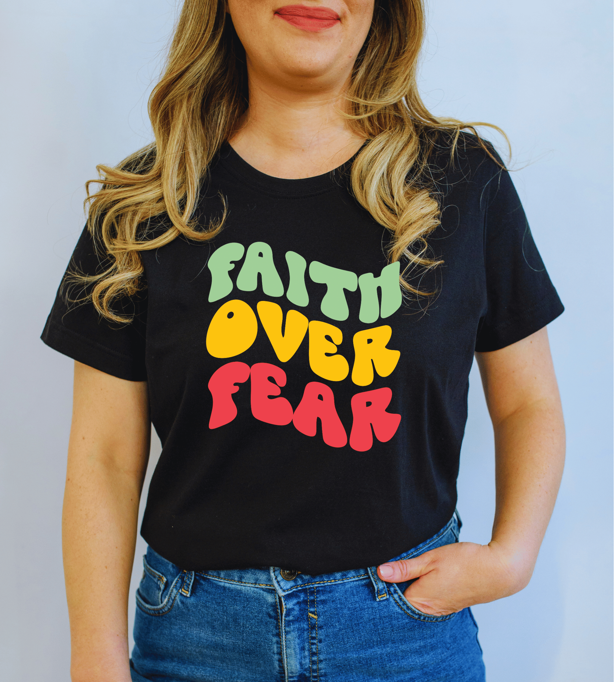 Tricou ''Faith over Fear''